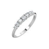 7 Stone Diamond Wedding Band